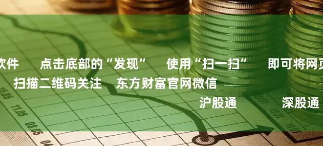 加杠杆的炒股软件      点击底部的“发现”     使用“扫一扫”     即可将网页分享至朋友圈                            扫描二维码关注    东方财富官网微信                                                                        沪股通             深股通